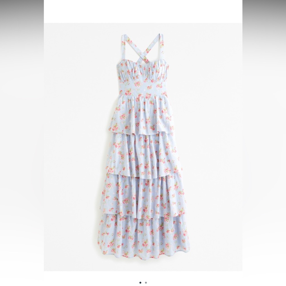 Abercrombie and fitch XS floral midi dress NWT